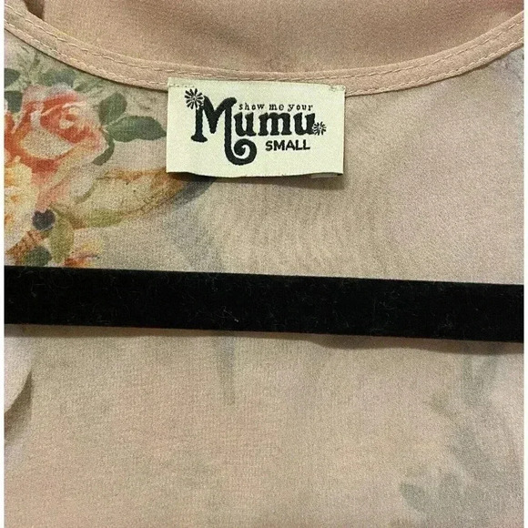 Show Me Your Mumu Blouse Womens Floral Bull Hippie Dippie Top Size Small - Picture 6 of 7